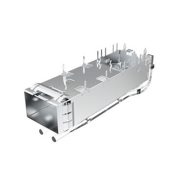 LINK-PP LP11BCS2201 1x1 Port SFP+ Cage With Light pipe Through Hole Press-Fit image 3