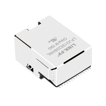 LPJG19520BHNL 100/1000 Base-T Tab Up Groen/Geel LED Enkele Poort Afgeschermde RJ45 Connector Module afbeelding 3