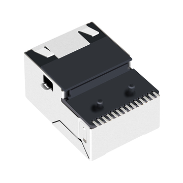 LPJG19520BHNL 100/1000 Base-T Tab Up Groen/Geel LED Enkele Poort Afgeschermde RJ45 Connector Module afbeelding 5