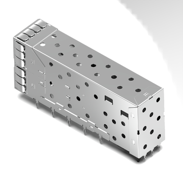 تي إي 2007538-8 متوافق LINK-PP صورة 1 لموصل قفص منافذ SFP+ 2x2 LP21BC01001 مع نوابض خارجية