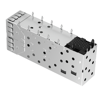TE 1-2007538-7 Compatible LINK-PP LP21BC01301 SFP+ 2x1 Port Cage Connector With Outer LightPipe image 4