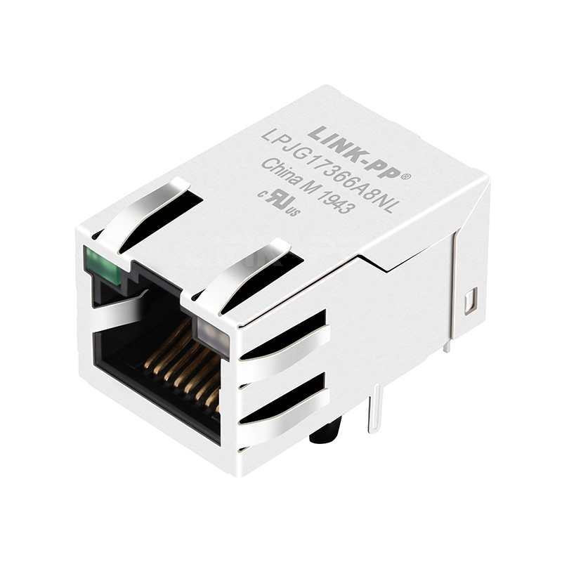 RJMG264413101NR Compatible LINK-PP LPJG17366A8NL 1000 Base-T Integrated RJ45 Jack Green/Yellow&Green Led