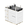 LPJ17492CNL 2x1 ポート統合 RJ45 ジャック 10/100 Base-T LED なしサム画像 4