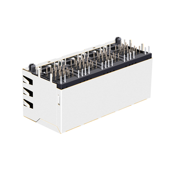 JX0B-3051NL Συμβατό με LPJG47111A4NL 2x4 θύρες RJ45 POE Jakcs με ενσωματωμένο μαγνητικό 1000 Base-T εικόνα 4