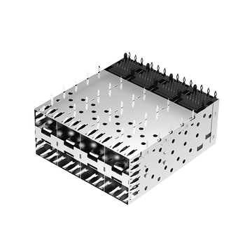 Pulse SFP0-3027-L Compatible LINK-PP LP24AC01001 SFP 2x4 Cage Connector Without LightPipe image 2