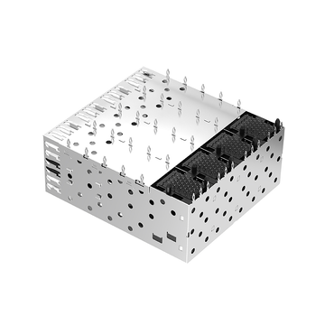 Compatibile con Pulse SFP0-3020-L LINK-PP Connettore SFP a gabbia LP24AC01101 con 2x4 porte e LightPipe interno/esterno (immagine 5)