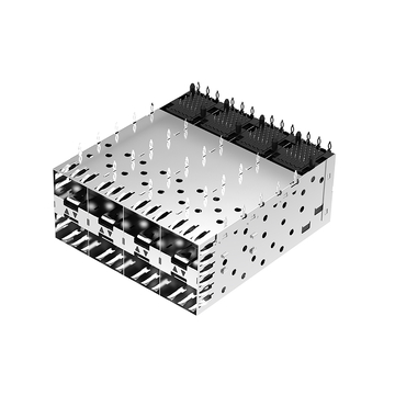 LINK-PP LP24AC01201 SFP 2x4 Cage Connector With Inner LightPipe image 3