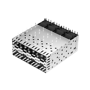 LINK-PP LP24AC01301 SFP Cage 2x4 Port Connector With Outer LightPipe image 4