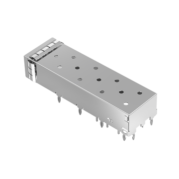 LP11BC01000 SFP+ 1x1 Cage Press-Fit met EMI-veervinger afbeelding 2