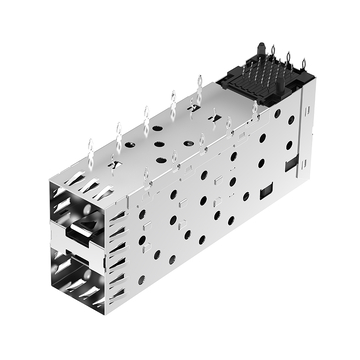 TE 1658628-2 Compatible LINK-PP LP21AC02001 SFP 2x1 Cage Connector Press-Fit Through Hole Right Angle image 4