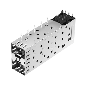 LINK-PP LP21AC02201 2x1 Port SFP Cage Connector Press-Fit With Inner LightPipe image 4