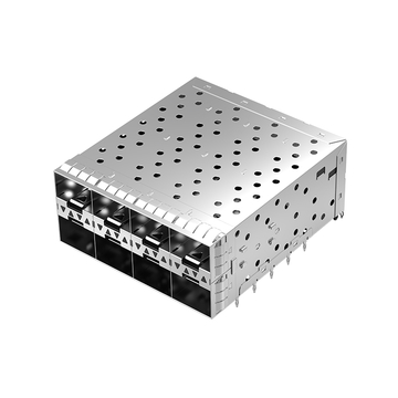 Compatible con TE 1-2007394-5. LINK-PP Puerto de la asamblea 24x01101 de la jaula de LP2BC4 SFP+ con el conector integrado incluido Lightpipe