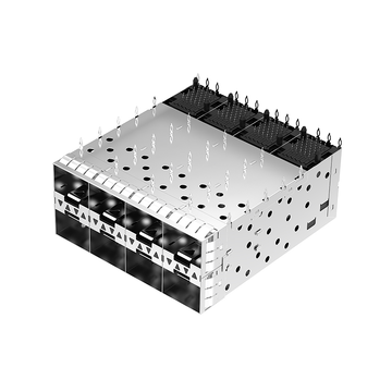 LINK-PP Connettore a gabbia SFP+ 2x4 LP24BC01101 a pressione con guida di luce interna/esterna (immagine 2)