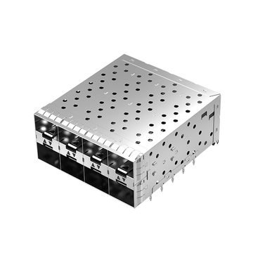 LINK-PP LP24BC01201 SFP+ 2x4 Cage Connector Press-Fit With Inner Light Pipe