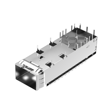 Совместимый с Amphenol U77-E16D3-3001 корпус LIK-PP LP11BCS2030 SFP+ 1x1 с радиатором, сквозное отверстие, прямоугольное изображение 4