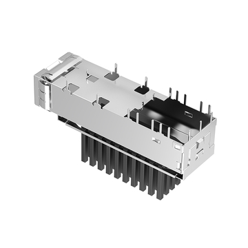 LP11BCS2060 sfp+ 1x1 cage พร้อมฮีทซิงค์แบบรูบัดกรี มุมฉาก ภาพที่ 4