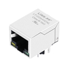 HR861153A Compatible LINK-PP LPJ0284HDNL 10/100 Base-T POE RJ45 Jack With Integrated Magnetics Tab Down Yellow/Green Led thumb image 1