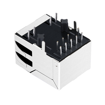 HR861153A Compatible LINK-PP LPJ0284HDNL 10/100 Base-T POE RJ45 Jack With Integrated Magnetics Tab Down Yellow/Green Led image 4