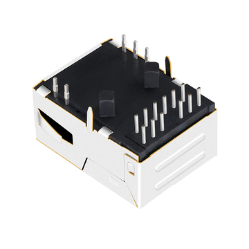 Belfuse L829-1J1T-DD Compatible LPJK7041A98NL 1000 Base-T Low Profile RJ45 Female Connector Tab Up With Orange&Green/Yellow LED image 4