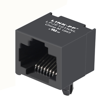 te 1-406525-1 compatible link-pp lpje101nnl rj45 1x1 jack without magnetics tab up without led
