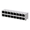 Belfuse SS73100-047F Compatible LPJE100XCNL RJ45 2x8 Port Jacks Without Magnetic Without Leds thumb image 1
