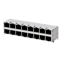 Tyco 2-1734473-1 Prises compatibles LPJE100XCNL RJ45 2x8 ports sans magnétique sans LED