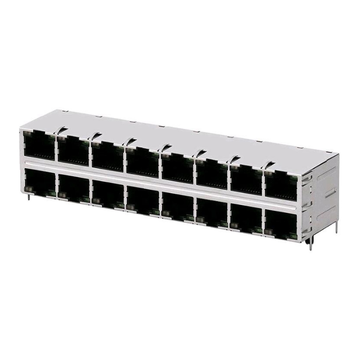 belfuse ss73100-047f compatible lpje100xcnl rj45 2x8 port jacks without magnetic without leds