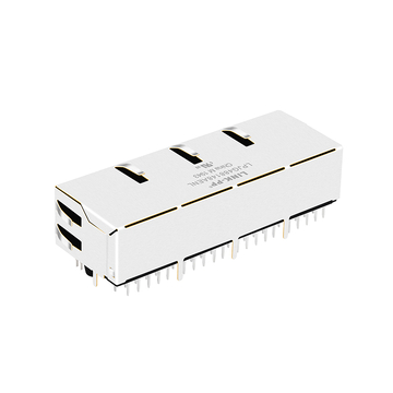 LPJG488148AENL 1x4 Port RJ45 Gigabit Magnetic Jacks 1000 Base-T Tab Up Green/Yellow LED image 2