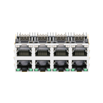 LPJE108A198NL Connettori RJ45 per PCB a 2 porte con schermatura e senza magneti integrati (immagine 3)