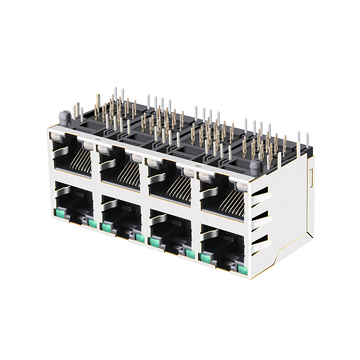 LPJE108A198NL Connettori RJ45 per PCB a 2 porte con schermatura e senza magneti integrati (immagine 4)