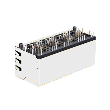 LPJE108A198NL Connettori RJ45 per PCB a 2 porte con schermatura e senza magneti integrati (immagine 5)