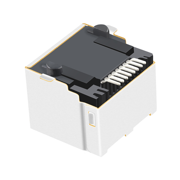 Совместимость с KRJ-56SMTNL LINK-PP LPJES101XDNL RJ45 без магнитов, 1x1 порт, разъем для печатной платы, модульный разъем, выступ вверх, без светодиода, изображение 3