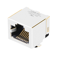 Compatibile con KRJ-56SMTNL LINK-PP LPJES101XDNL RJ45 Senza elementi magnetici 1X1 Porta Connettore PCB Jack modulare Tab Up Senza Led