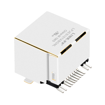 LPJES101XBGNL Tab Up Yellow/Green LED 1X1 Port SMT RJ45 Jack without Integrated Magnetics image 2