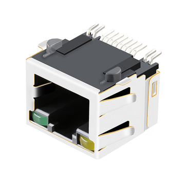 LPJES101XBGNL Tab Up Yellow/Green LED 1X1 Port SMT RJ45 Jack without Integrated Magnetics image 4