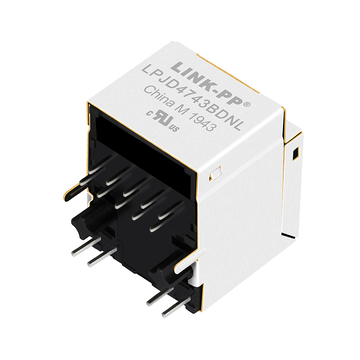 Halo HFJV1-E1G41-L12RL kompatibel LINK-PP LPJD4743BDNL 10/100/1000 Base-T Vertikale magnetische RJ45-Buchse Gelb/Grüne LED Bild 4