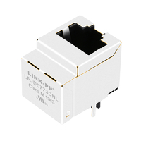 헤일로 HFJV1-1G16RL 호환 LINK-PP LED가 없는 LPJD0773DNL 1000 Base-T RJ45 수직 자기 잭