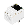 Compatible Halo HFJV1-E1G46-L12RL LINK-PP LPJD4718BDNL Connecteur femelle RJ1000 vertical 45 Base-T LED jaune/verte image du pouce 1