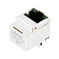 Compatible con Halo HFJV1-1G06-L11RL. LINK-PP LPJD0717BFNL Gigabit RJ45 Conector vertical 1000 Base-T con LED magnéticos verdes/verdes