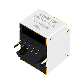 LPJD0717DNL 1000 Base-T RJ45 Κάθετος μαγνητικός σύνδεσμος χωρίς LED εικόνα 2
