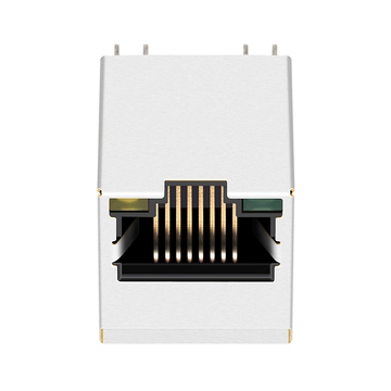 LPJD0717BDNL مقبس مغناطيسي عمودي RJ45 من نوع Base-T بسرعة 100/1000 ميجابت في الثانية، مزود بمؤشرات LED صفراء/خضراء (صورة 4)