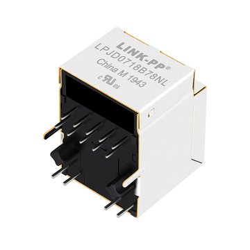 LPJD0718B78NL 1000 Base-T Gigabit Κάθετος σύνδεσμος RJ45 MagJack Πορτοκαλί/Πράσινο LED εικόνα 3