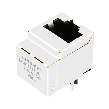 Halo HFJV1-E1G06RL-compatibel LINK-PP LPJD4717DNL 1000 Base-T verticale MagJack Gigabit RJ45-connector zonder LED's afbeelding 2