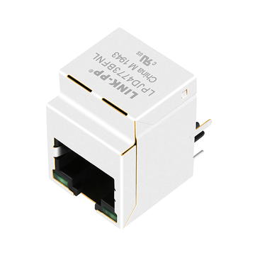 Συμβατό με Halo HFJV1-E1G16-L11RL LINK-PP LPJD4773BFNL Κάθετη υποδοχή RJ45 με ενσωματωμένο μαγνητικό 1000 Base-T Πράσινο/πράσινο LED εικόνα 3