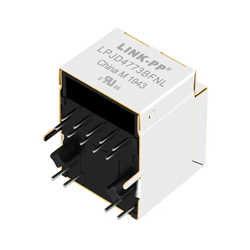 LPJD4773BFNL Verticale RJ45-aansluiting met 1000 Base-T geïntegreerde magneten, groene/groene LED's (afbeelding 4)