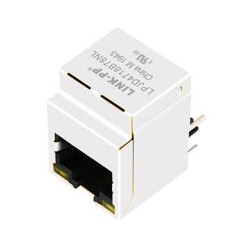 Συμβατό με Halo HFJV1-ELTQ1-L14RL LINK-PP LPJD4718B78NL Υποδοχή RJ45 Gigabit Vertical με μαγνητική λυχνία LED 1000 Base-T πορτοκαλί/πράσινη εικόνα 2
