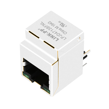 Halo HFJV1-E1G01-L11RL kompatibel LINK-PP LPJD4713BFNL 1000 Base-T Gigabit Vertikale RJ45-Buchse mit Magneten, grün/grüne LEDs, Bild 3