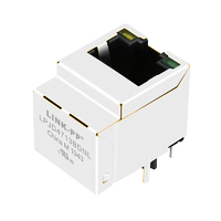 Compatible Halo HFJV1-E1G01-L12RL LINK-PP Connecteur magnétique RJ4713 vertical Gigabit 1000 Base-T LPJD45BDNL avec LED jaunes/vertes