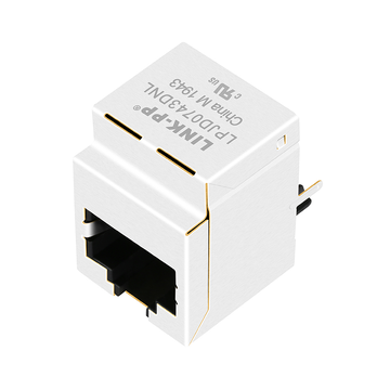 Halo HFJV1-1G41RL-compatibel LINK-PP LPJD0743DNL 1000 Base-T verticale MagJack Gigabit RJ45-connector zonder LED's afbeelding 2