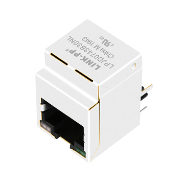 LPJD0743B30NL 1000 Base-T RJ45 Magnetics Gigabit Vertical Jack with Green/Yellow LEDs image 3